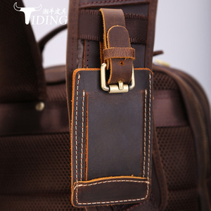 ป้ายติดกระเป๋าเดินทางหนังแท้ Tiding สีน้ำตาลเข้ม หนังวัวแท้ ทนทาน ใช้สำหรับใส่บอร์ดดิ้งพาส - Product Image 4