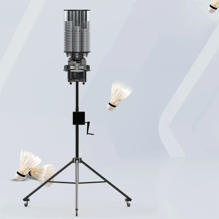 Automatic Badminton Ball Machine Launcher Equipment Feeder Robot for Training Practice With App Remote Control