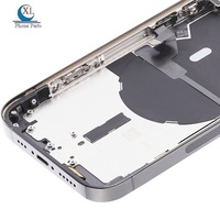 Boîtier Complet de Téléphone Mobile avec Couvercle de Châssis Arrière de Batterie et Petites Pièces de Rechange pour iPhone 11 12 13 14 Pro Max 14 Plus