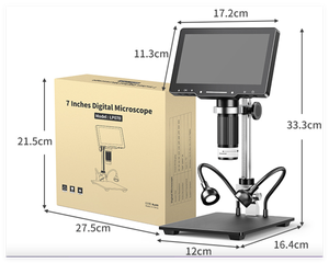 Microscopio Digital IPS de 7 Pulgadas de Alta Definición 1600x, Microscopio de Alta Definición de 4800W Píxeles para Reparación de Teléfonos Celulares - Product Image 6