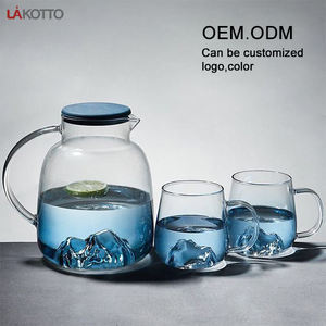 Service à <span class=keywords><strong>thé</strong></span> en verre Borosilicate, ensemble <span class=keywords><strong>de</strong></span> bouteilles, tasse d'eau et plateau à <span class=keywords><strong>thé</strong></span>, vente en gros, livraison gratuite - Product Image 5