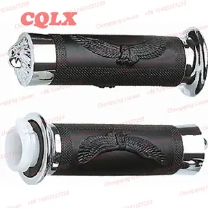 Tay Nắm Xe Máy Bằng Cao Su Tay Nắm Tay Lái Mềm Tay Cầm Tay Gạt Ga Cao Su Trái KINGWAY CHOPPER 150 250 Chopper LIFAN