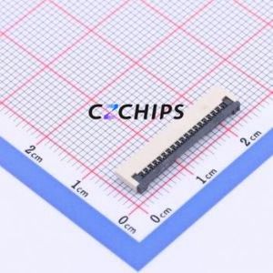 FC10-S18FCT-00 FFC/FPC Connector SMD,P=1mm,Horizontal Mount Connector Flip Cover Type Bottom Contact 18P 1mm - Product Image 1