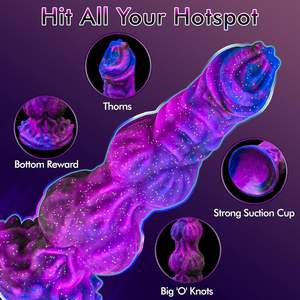 9,6 Zoll Großer Anal-Dildo, Monster-Tier-Dildo, Sexspielzeug für Hunde, Fantasy-Knoten-Dildo, Drachen-Pferde-Dildo mit starkem Saugnapf für Frauen - Product Image 4