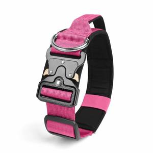 <span class=keywords><strong>Collar</strong></span> de perro táctico duradero <span class=keywords><strong>Collar</strong></span> de Mascota de alta resistencia ajustable con hebilla de Metal para caminar de entrenamiento Varios colores disponibles - Product Image 2