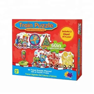 Custom 3d Grote Treinen Puzzel 10ft 60 Stuks Kids Legpuzzel