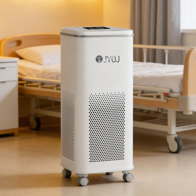 KJ360 Portable Medical Plastic Air Purifier H13 HEPA Filter Bacterial Killing WiFi App Control Ultra Quiet 1800 CFM Hotel