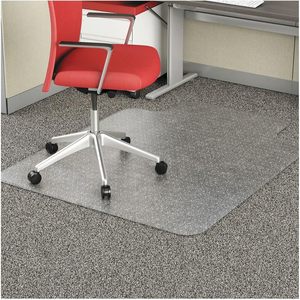 Alfombrilla para Silla Alera Moderna con Diseño de Tachuelas, para Alfombras de Pelo Plano, 45 x 53 Pulgadas, de PVC, Vinilo y PET, Lavable, con Borde Transparente, para Oficina y Sala de Estar - Product Image 5