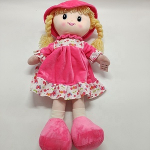 Muñeco de peluche rosa personalizado para niñas, regalos suaves para niños, Mini modelo de dibujos animados de juguete con ropa de tela, juguete de trapo de bebé relleno - Product Image 4