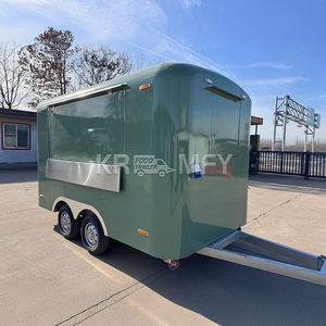 Camions de restauration mobiles, remorques de concession alimentaire et chariots de vente de crème glacée, conformes aux normes australiennes, avec friteuse professionnelle en acier carré pour burgers et snacks - Product Image 2