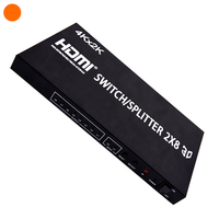 Haute Qualité OEM HD 4K HDMI Matrix 2X8 Commutateur/Séparateur Soutien 3D Diviseur D'affichage avec Télécommande contrôleur