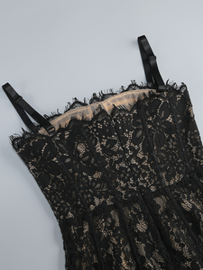 SB3451 Kimshein Abito <span class=keywords><strong>da</strong></span> <span class=keywords><strong>Donna</strong></span> Chic ed Elegante in Pizzo Senza Maniche Lungo Aderente Sexy <span class=keywords><strong>da</strong></span> Sera per Feste - Product Image 6