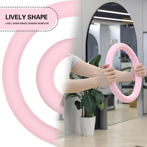 Haltères ergonomiques pour le <span class=keywords><strong>Pilates</strong></span>, entraînements à domicile, <span class=keywords><strong>anneau</strong></span> lesté pour la musculation, tonification, haltère en silicone lesté <span class=keywords><strong>de</strong></span> 5 lb - Product Image 5