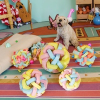 Écologique Silicone Pet Jouet À Mâcher Balle Petit Classique De Luxe Chien Jouet Dessin Animé Animation Thème Style Moderne pour Jouer