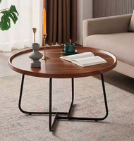 Table basse en bois et en métal de haute qualité de Style nordique lumière Design moderne de luxe pour la combinaison de Table d'appoint de meubles de maison