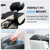 Top Case et Sacoches Latérales Rigides avec Support pour Moto Honda XADV750 – Coffre de Rangement de Voyage