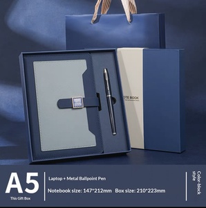 Ensemble de luxe personnalisé 2-en-1 : Carnet classique et stylo – Idéal pour souvenirs de mariage et coffrets cadeaux d'affaires - Product Image 2