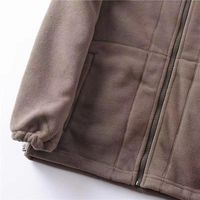 Exporté en Norvège, polaire simple doublée, polaire double face épaisse, vêtements décontractés chauds pour hommes, automne et hiver, taille plus