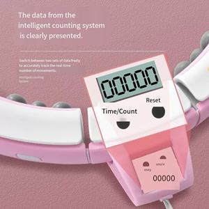 Smart <span class=keywords><strong>Hula</strong></span> Hoop-Tonificación abdominal, adelgazamiento de la cintura, quema de grasa del vientre, desmontable con puntos de masaje con baches - Product Image 3