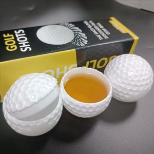 Yuyang 2 OZ novità nuova pallina da Golf a forma di pallina da Golf bottiglia di vetro tazze da festa per Barware a tema unico per gli amanti del Golf - Product Image 1