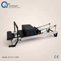 Machine de Pilates Reformer Professionnelle en Aluminium avec 6 Ressorts Réglables pour Studio et Gym