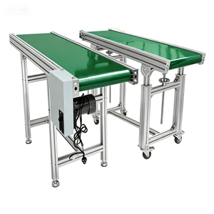 PVC belt portable <strong>conveyor</strong> for injection molding, capable of lifting and moving - Product Image 4