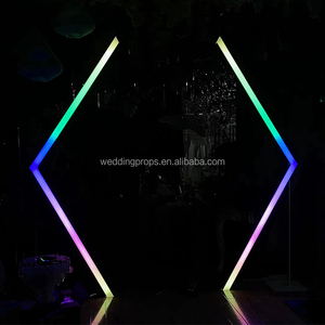 <span class=keywords><strong>Verre</strong></span> <span class=keywords><strong>cristal</strong></span> perles rideau mariage <span class=keywords><strong>d</strong></span>écoration arc cadre fleur toile de fond - Product Image 6