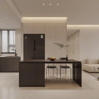 Système d'armoires de cuisine en gros d'usine, unité de cuisine modulaire pour appartements