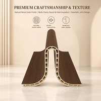 Panneaux muraux décoratifs en bambou rainuré 3D de 170 mm/120 mm, revêtement en charbon de bambou, panneaux en bois massif pour la façade de la maison, architecture