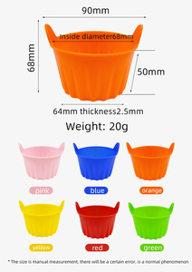 Molde de silicona OEM para huevos para freidora de aire Ramekins de silicona cajas grandes para magdalenas molde de <span class=keywords><strong>huevo</strong></span> escalfado taza de <span class=keywords><strong>huevo</strong></span> para hornear cocina doméstica - Product Image 2