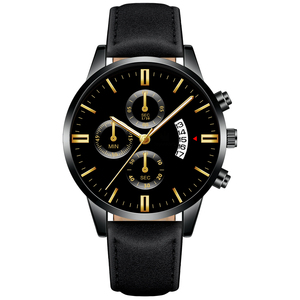 Black & Stainless Steel Roy Leather Bracelet | In Stock! | Lucleon - Foto 8