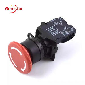 LAY5-ES542 Machine <strong>Push</strong> Pull Emergency Stop <strong>Button</strong> Guard <strong>Button</strong> <strong>Switch</strong> 22mm <strong>Push</strong> <strong>Button</strong> <strong>Switches</strong> - Product Image 1