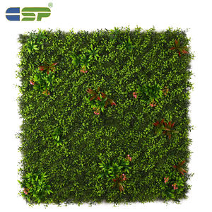 家庭用装飾 人工壁掛け植物 グリーングラスウォール ジャングルスタイル 垂直植物壁 - Product Image 6