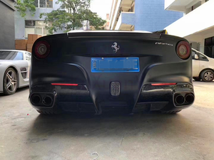 REVOZ stile in fibra di carbonio Kit corpo posteriore diffusore con labbro anteriore minigonne laterali per 2013-2015 <span class=keywords><strong>Ferrari</strong></span> F12 - Product Image 6