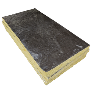 ISO certifié 80mm laine de roche panneau sandwich feuille d'aluminium étanche toiture isolation ignifuge matériaux d'isolation thermique - Product Image 3