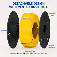 Bobine en plastique vide détachable de 200 mm, réutilisable, pour bobinage de filament d'imprimante 3D de 1 kg, PLA, PETG, bobine de recharge