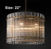 Grand lustre rond de 60 pouces pour la décoration du salon, lustres modernes de luxe en verre