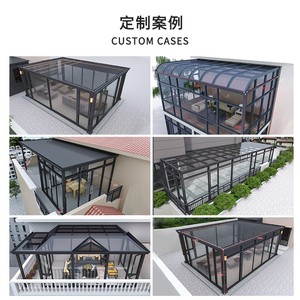 <span class=keywords><strong>Solarium</strong></span> autoportant en aluminium et verre, véranda de jardin, salle de soleil - Product Image 6