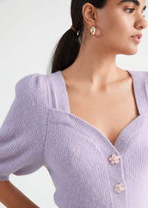 Suéter personalizado para <span class=keywords><strong>mujer</strong></span>, prendas de punto de manga larga, cárdigan de punto de invierno a la moda con mezcla de lana para <span class=keywords><strong>mujer</strong></span> - Product Image 3