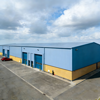 Kit de bâtiment en acier préfabriqué modulaire pour entrepôt, atelier, garage et poulailler avec mezzanine