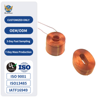 Bobina de Inducción Tipo Panqueque Personalizada de Alta Calidad, Cable de Cobre Esmaltado para Carga Inalámbrica, Inductores y Bobinas Premium