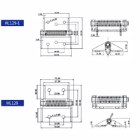 Charnières en acier au carbone GAL HL129, charnières de porte d'armoire en acier inoxydable, charnières à ressort à fermeture automatique, charnières robustes, serrure pour boîte électrique