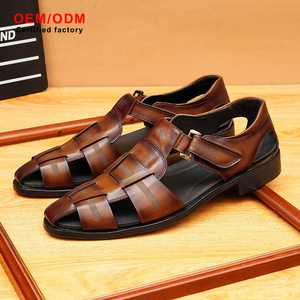 OEM Custom Mens Formal Oxfords <b>Shoes</b> Hollow Breathable Leather Buckle Strap Soft Bottom Anti Slip Cowhide Comfort Business - Product Image 6