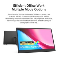 Moniteur portable tactile 15,6 pouces 1080P IPS Type-C HDR avec double haut-parleur pour ordinateur portable et console de jeu