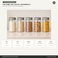 Contenants de stockage alimentaire personnalisés pour garde-manger, bocaux transparents en PET avec couvercles pour riz, flocons d'avoine, haricots, céréales, pâtes, organisation de la cuisine, vente en gros