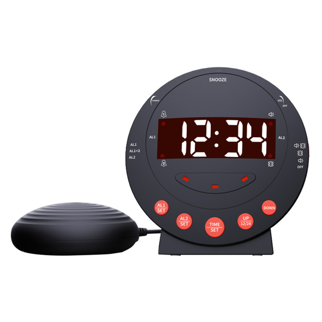 Drop Ship Products Alarm Clock With Bed Shaker Vibrating Alarm Clock for Heavy Sleepers and Deaf Hearing