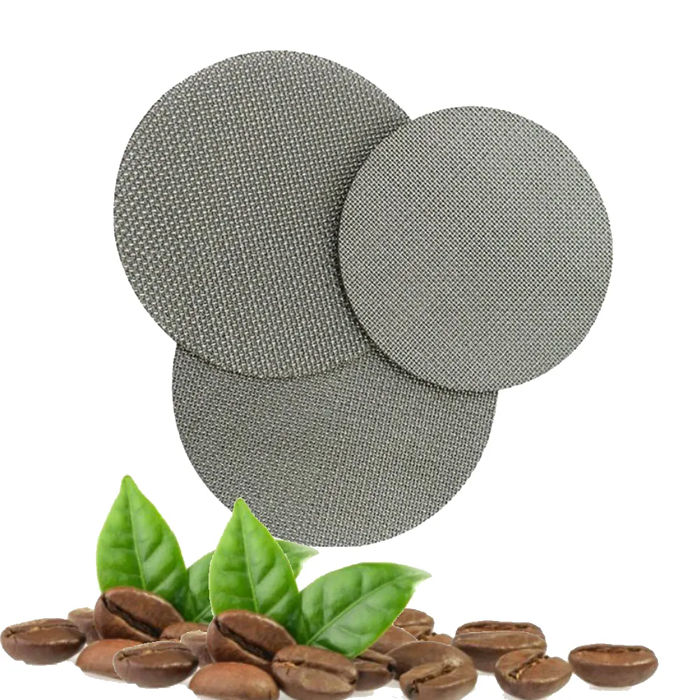 49 51 53.5 54 58 58.5mm 304 316L Stainless Steel Coffee Puck Screen Metal Mesh Strainer Coffee Filter Disc