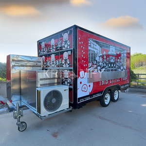 Capot d'échappement OEM en fibre de verre et aluminium pour camion de churros avec système de ventilation, remorque alimentaire mobile rapide pour snacks aux États-Unis - Product Image 4