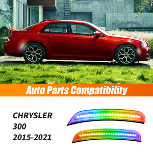 Đèn nâng cấp cản trước sau ô tô ODM bán buôn cho Chrysler 300 2015-2021, đèn <span class=keywords><strong>LED</strong></span> RGB báo rẽ bên - Product Image 5