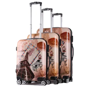 Fabricant directement marque qualité décent vintage voyage bagages coque dure chariot valise abs bagages